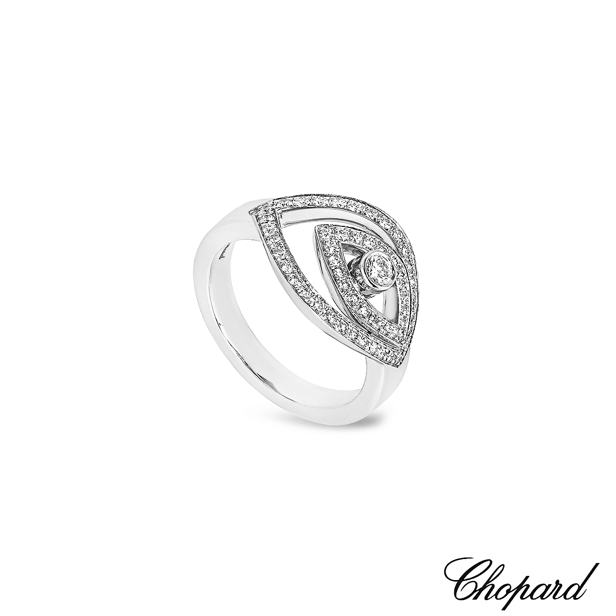 Chopard White Gold Happy Spirit Diamond Ring 82/5655-1109 Chopard White Gold Happy Spirit Diamond Ring 82/5655-1109